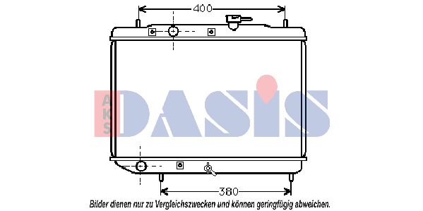 AKS DASIS Радиатор, охлаждение двигателя 350090N